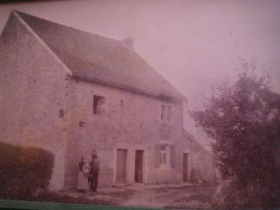 The house in 1785 — it was a small farmhouse