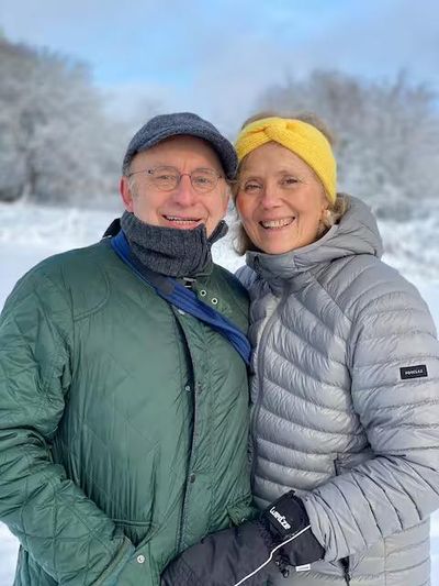 Véronique und Dominique im Winter